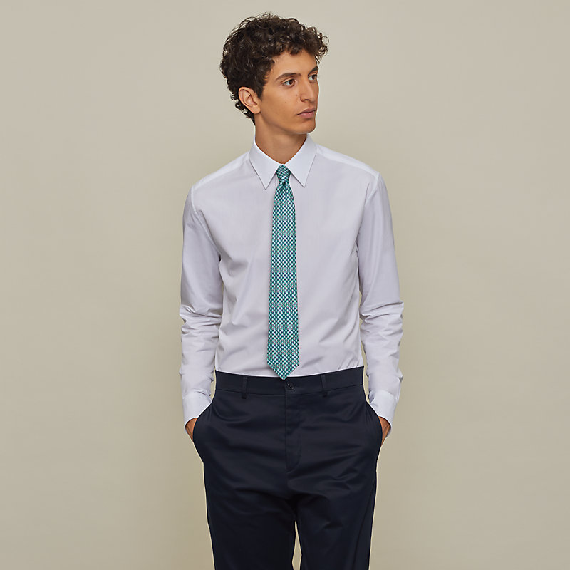 Hermes light discount blue tie